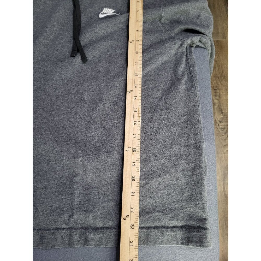 Nike Sportswear Club Pullover Hooded Shirt Gray Men's SZ M BV2746 *flaw - Picture 7 of 9